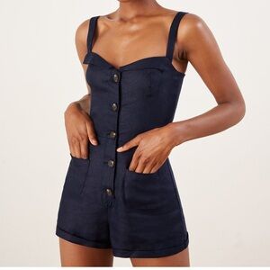 Reformation linen Romper NWOT